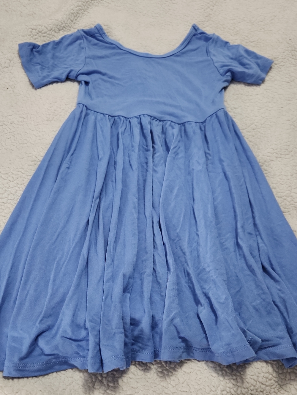Kyte Baby solid blue twirl dress Size 5T